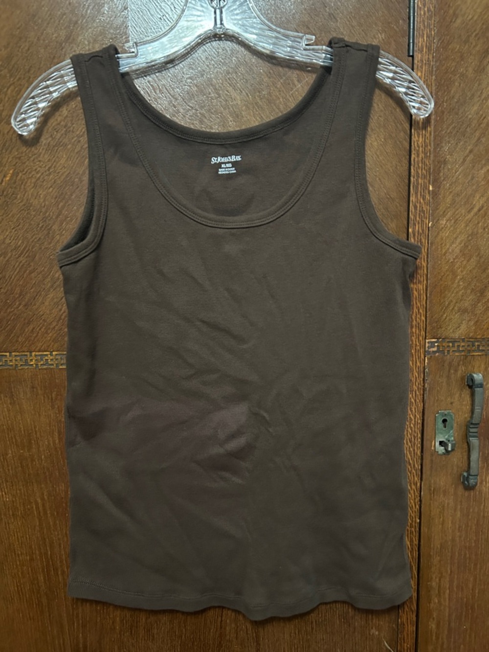 St. John's Bay Brown Sleeveless Tank Top XL